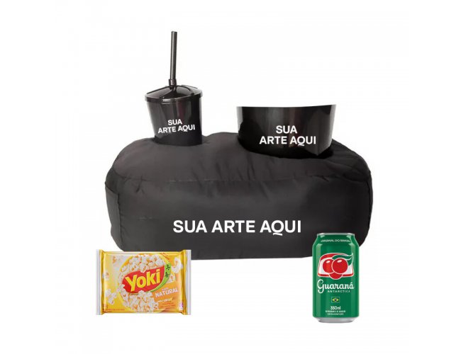 KIT ALMOFADA PIPOCA E GUARAN